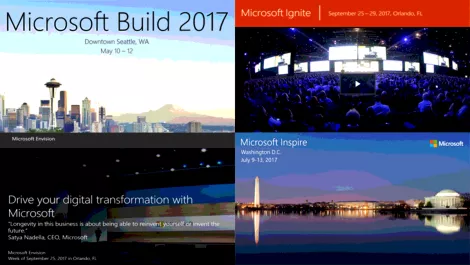 The road to Microsoft's global flagship events for 2017