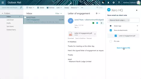 Xero announces new integration with Microsoft Outlook
